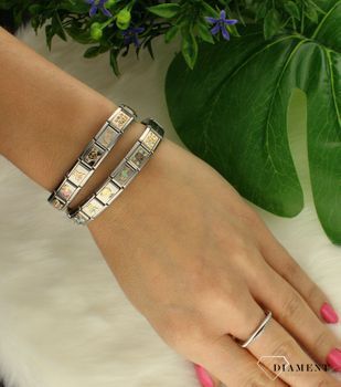 Nomination - Link 18K zawieszka charms Złoto 'Różowy wózek z dzieckiem' 030272 60. Świetny upominek na prezent, może być również prezentem dla młodej mamy z okazji  (2).jpg